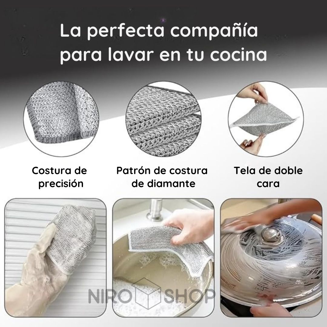 Paño lavaloza x5 unidades