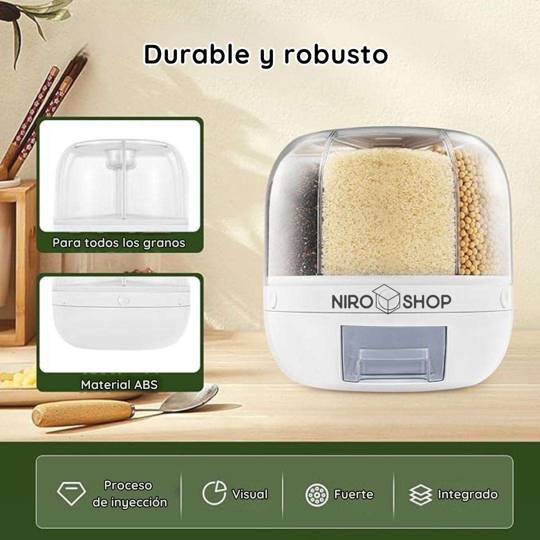 Organizador y dispensador de alimentos