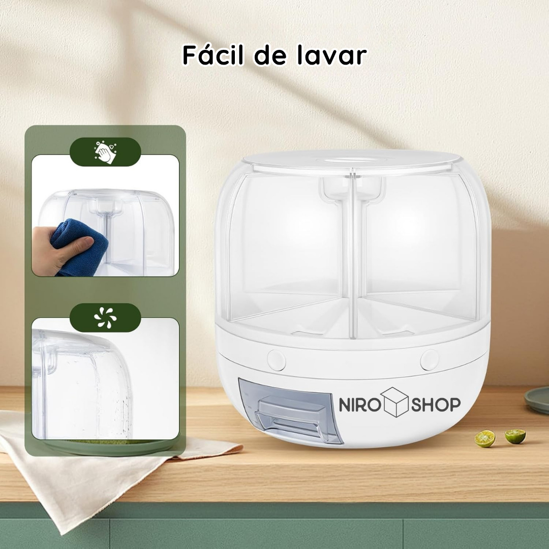 Organizador y dispensador de alimentos